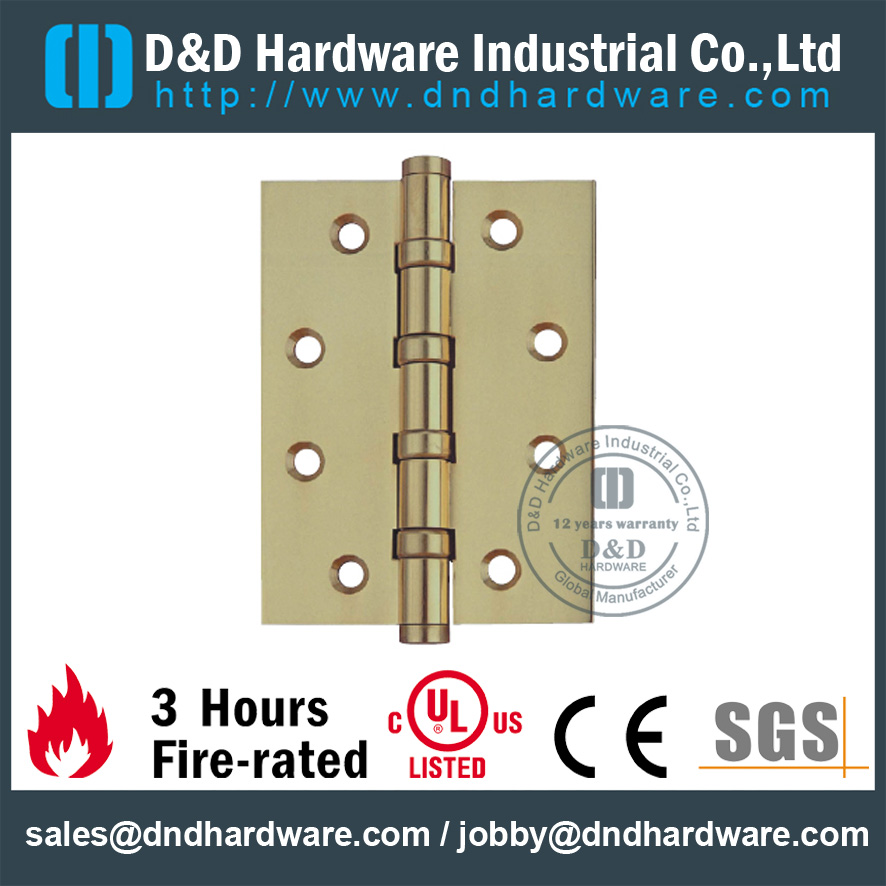 DDBH006 en laiton massif 4 Ball Beling Hinge-D & D Hardware