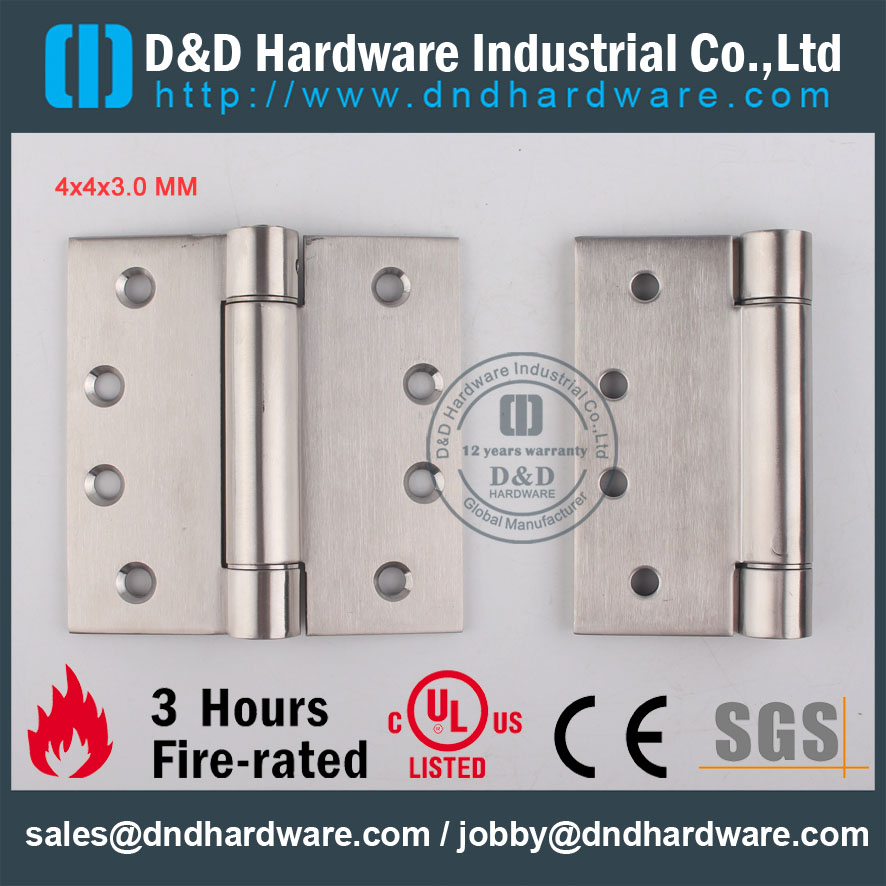 D & D Hardware-Construction Matériel 4x4x3 Action unique Charnière Spring Spring DDSS033