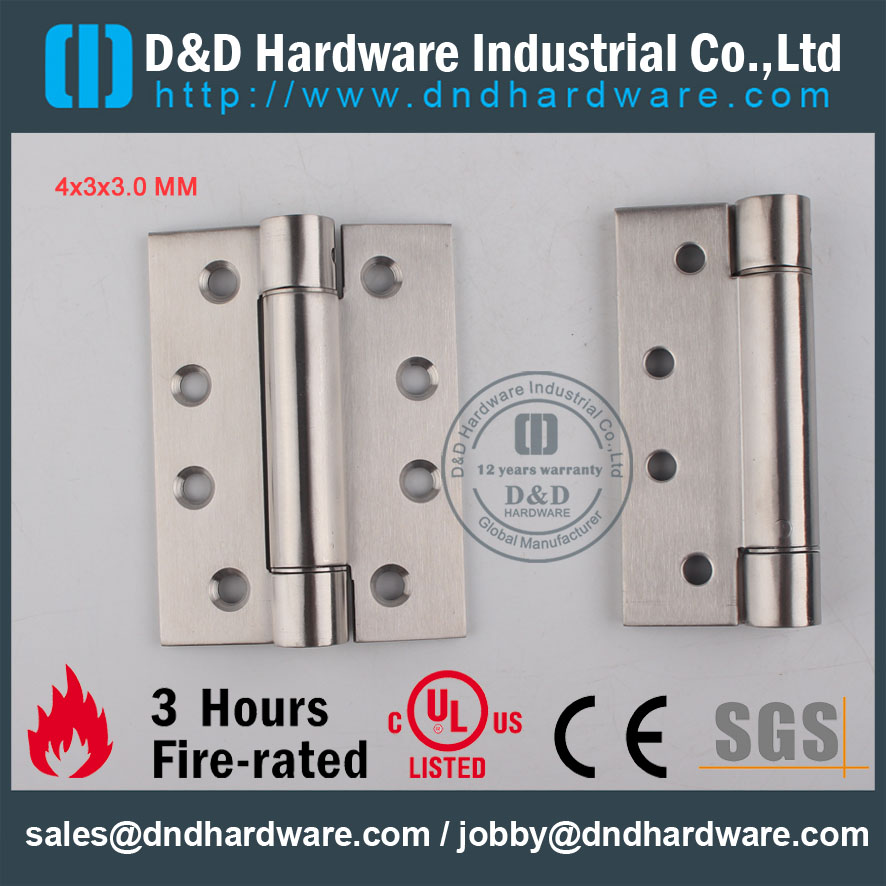 D & D Hardware-Fire Porte Single Action Spring Charnière DDSS033