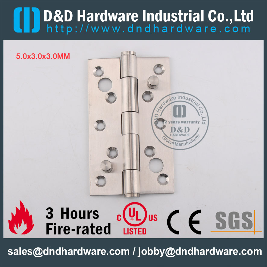 D & D Hardware-Fire Hardware Hardware SS304 Charnière de porte DDSS014