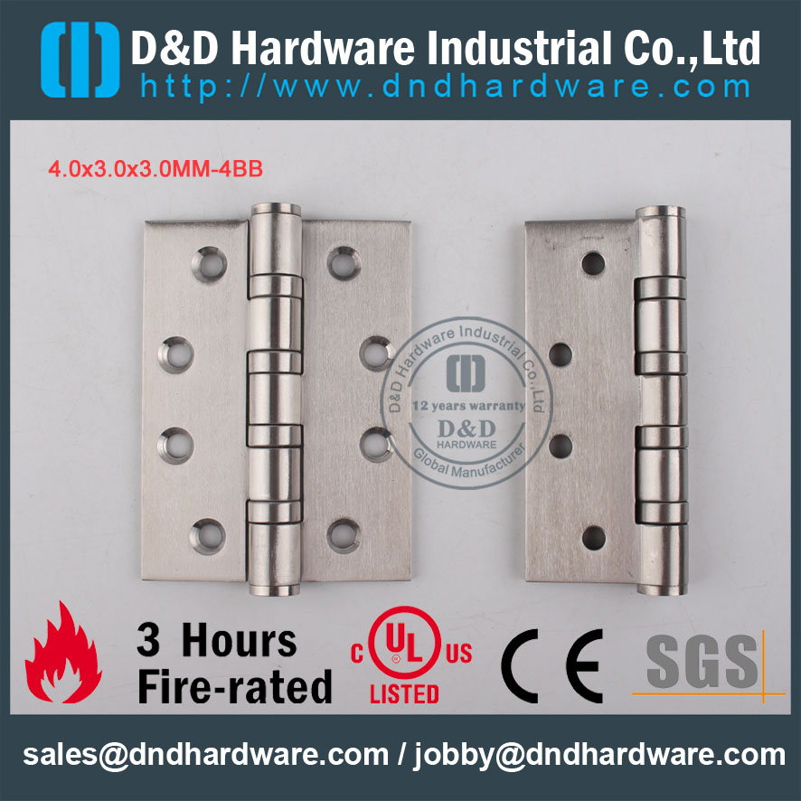D & D Hardware-Door IronGery 4 Boule Porte Porte Charnière DDSS002
