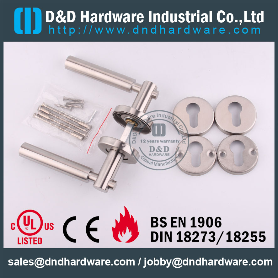 D & D Hardware-UL standard SSS Porte Poignée à levier plein DDSH034