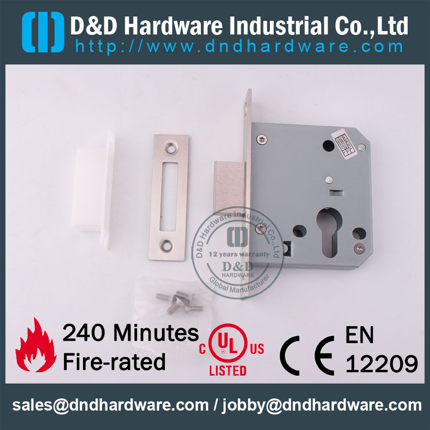 D & D Hardware-Modern Intérieur Acier inoxydable Serrure mortaise DDML029-A