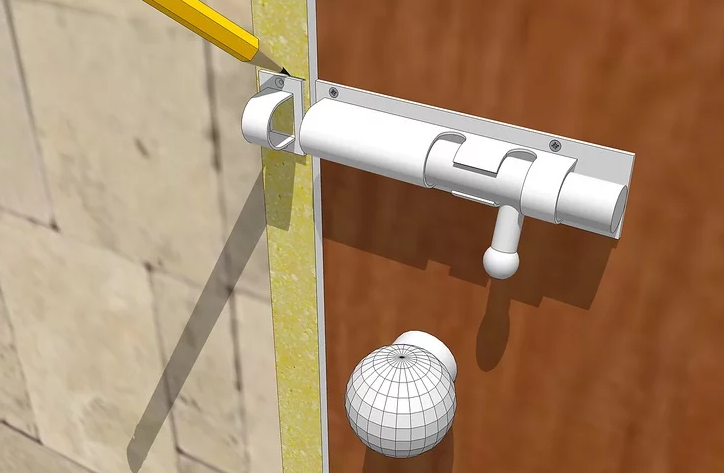 Installation du bouton de porte