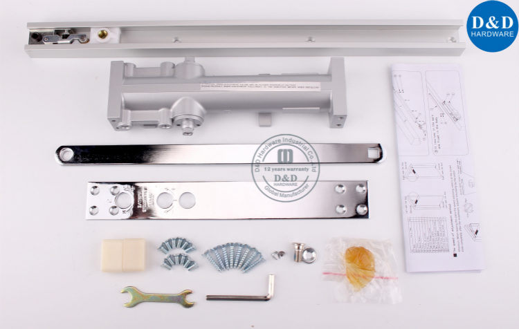 Hardware de porte hydraulique cachée à la tête de la tête