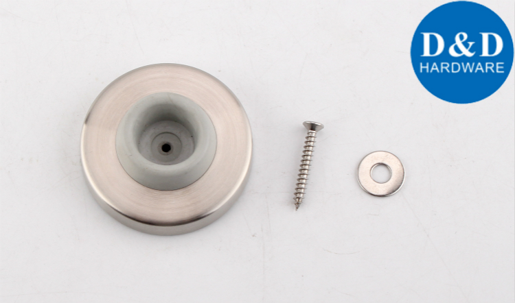 Hardware de porte murale concave en acier inoxydable