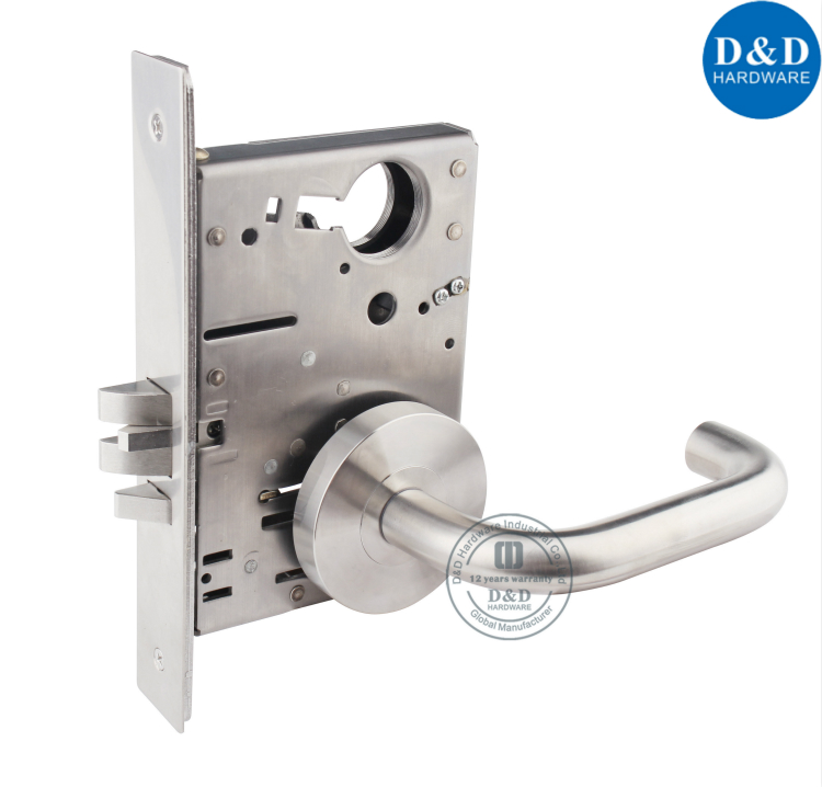 SSS304 Grade 1 ANSI-BHMA MORTISE LOCK-D & D HARWARE