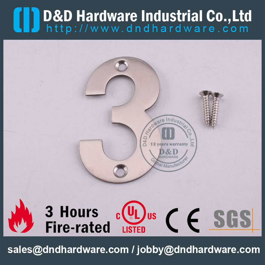 D & amp Hardware-SS304 Accessoires de porte Plaque signalétique DDSP013
