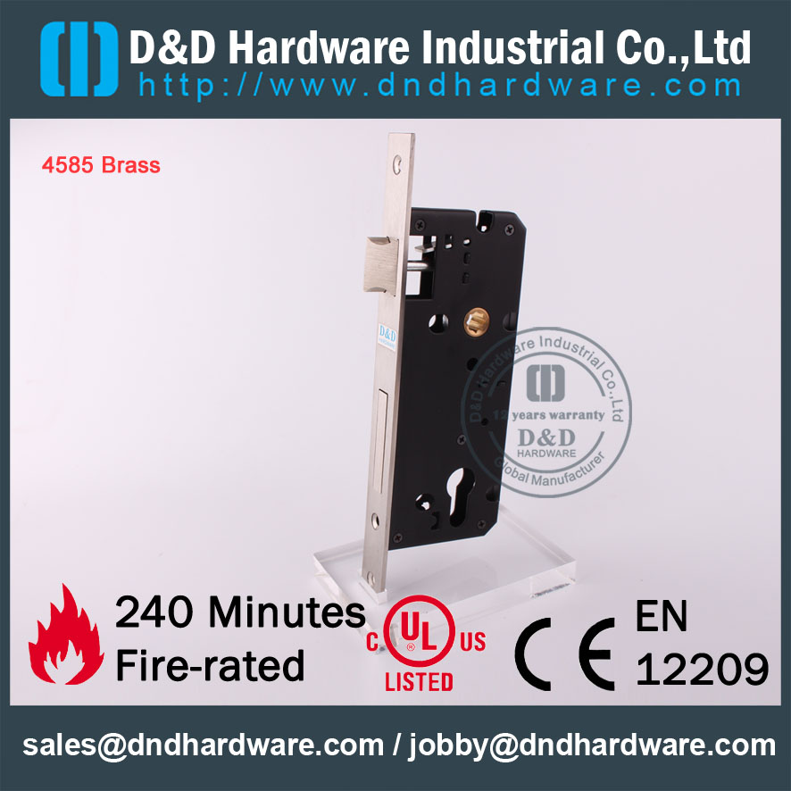 D & D Hardware-EURO INTÉRIEUR PORTE HATERNIE DE PORTE MORTIE LOCK DDML016