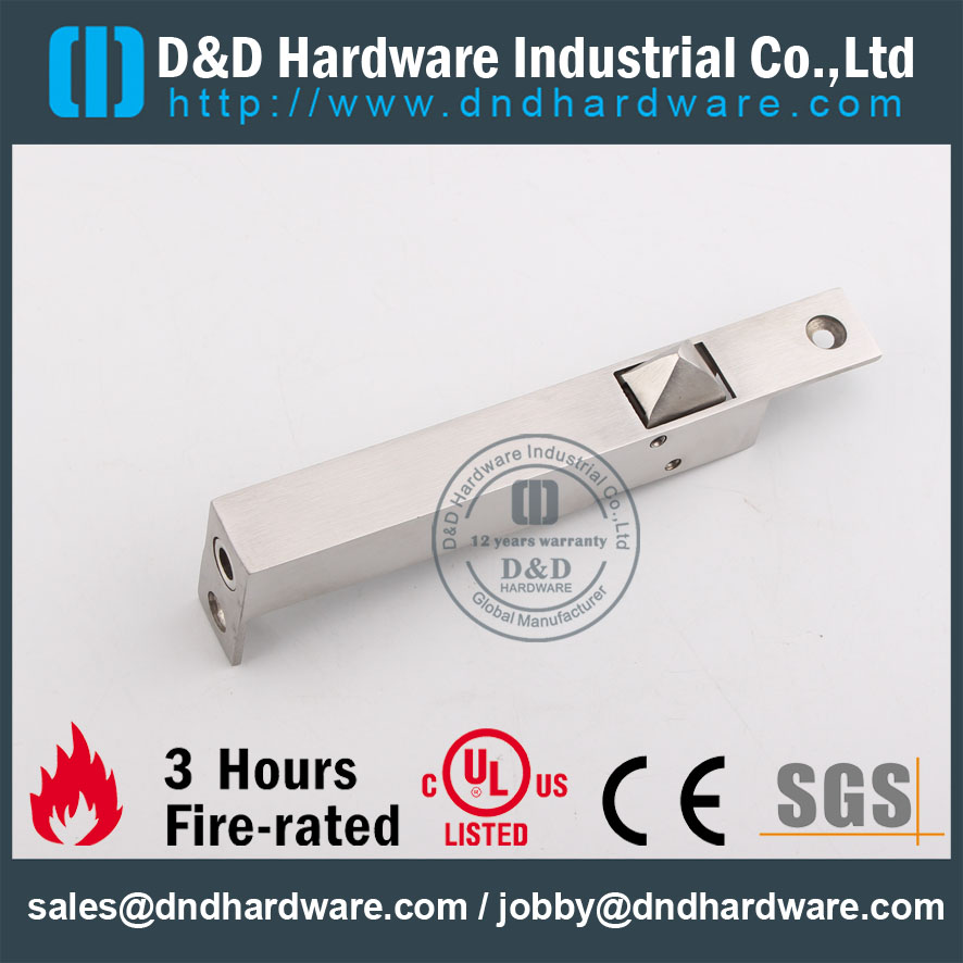 D & D Hardware-Door Ironmongery SSS Boulon de porte automatique affleurant DDDB023
