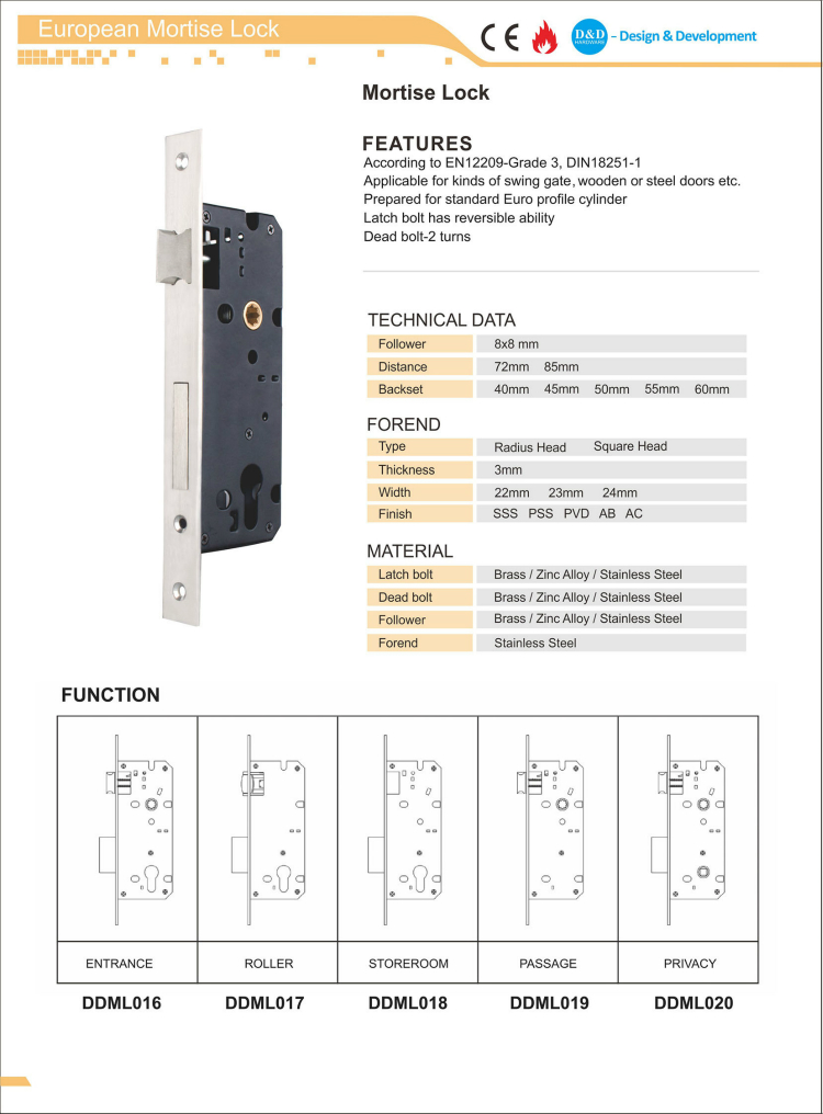 Mortiise Lock-D & D Hardware