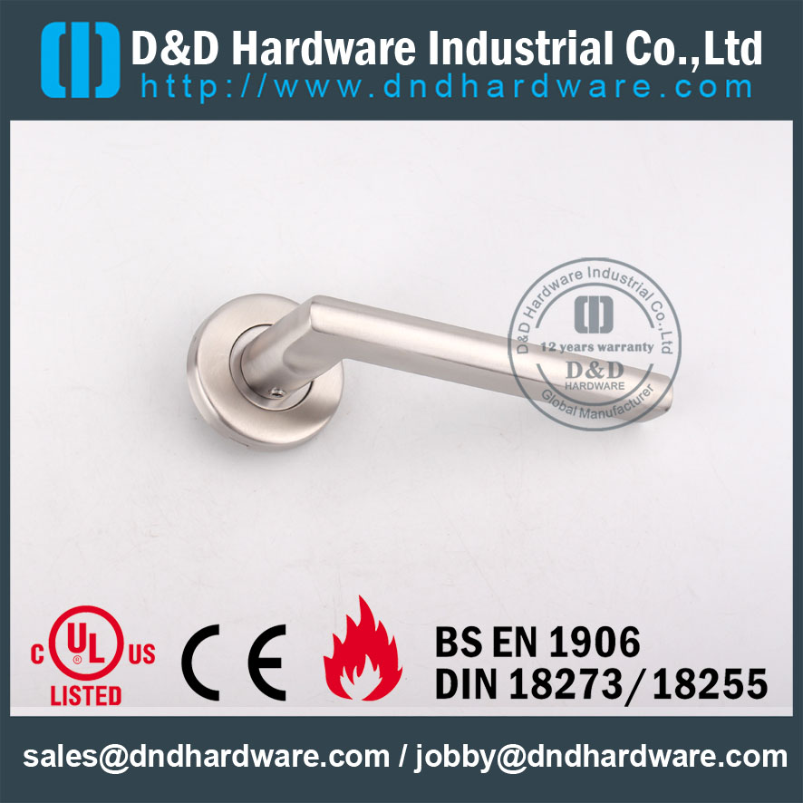 Poignée de porte creuse DDTH035 pour SS304 classée D & amp Hardware-Fire