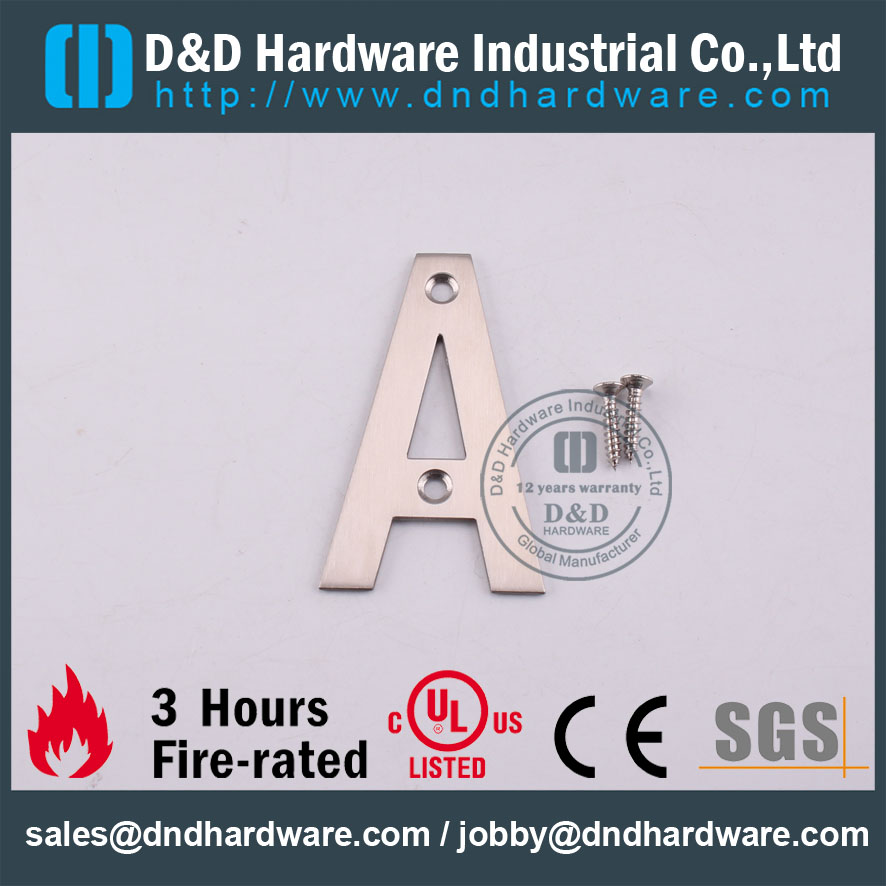 Quincaillerie D & D - Plaques signalétiques en acier inoxydable DDSP013