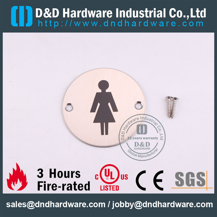 D & D Quincaillerie ronde en acier inoxydable DDSP002