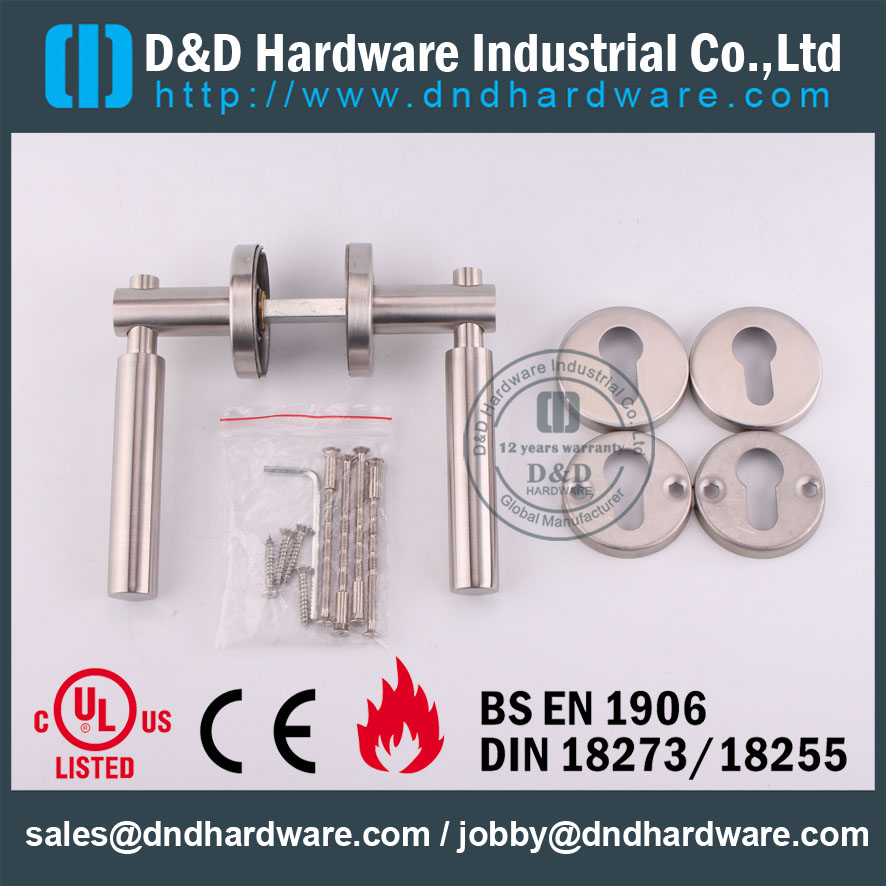 D & D Hardware-SS304 Porte Poignée à levier pleine avec CE DDSH034