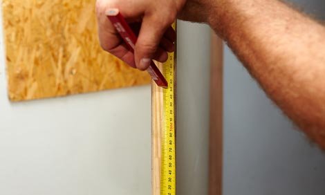 Installation de poignée de porte en acier inoxydable