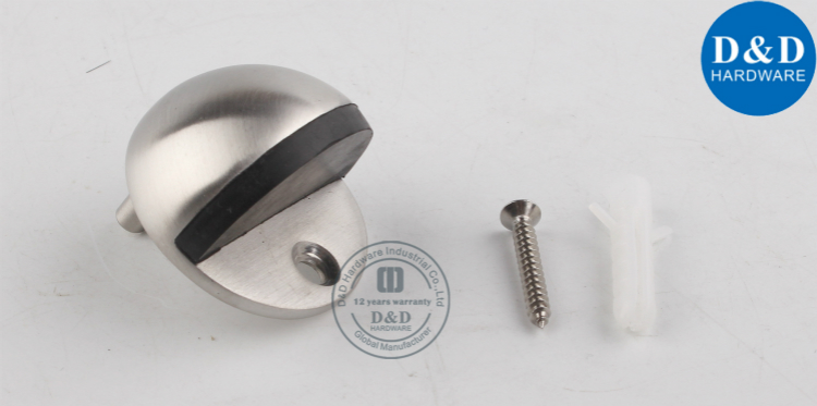 Quincaillerie de butée-D & D en acier inoxydable 304 pour porte de hémisphère