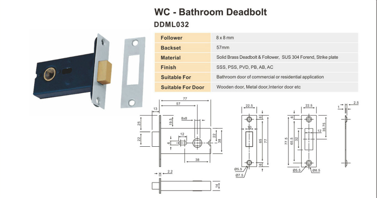 WC-Salle Deadbolt-ML032
