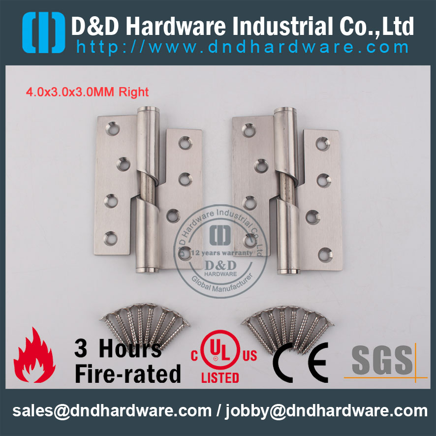 D & D Hardware-Architectural Hardware 4x3x3 Charnière montante