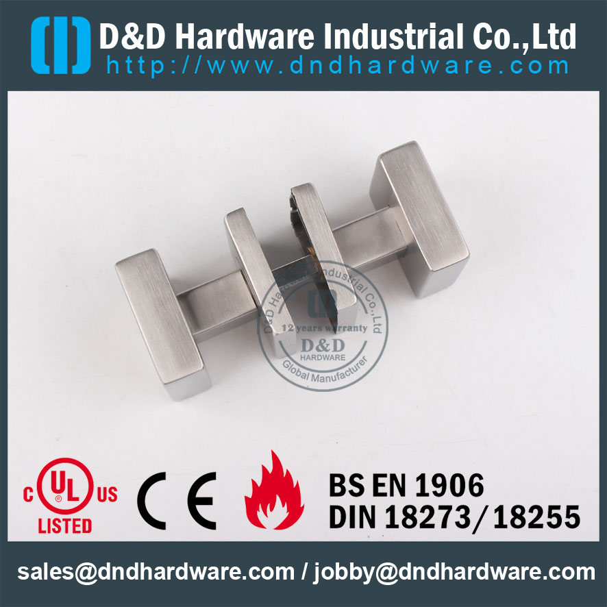 D & amp Hardware - Poignée de porte carrée DDTH030 en acier inoxydable 304