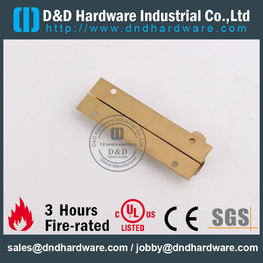 D & D Quincaillerie-Porte en bois Carré Nickel Boulon DDDB016