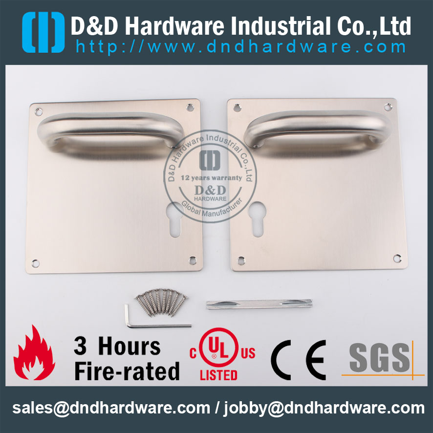 D & D Hardware-Hardware - Quincaillerie architecturale Poignée à levier en métal avec plaque DDTP001