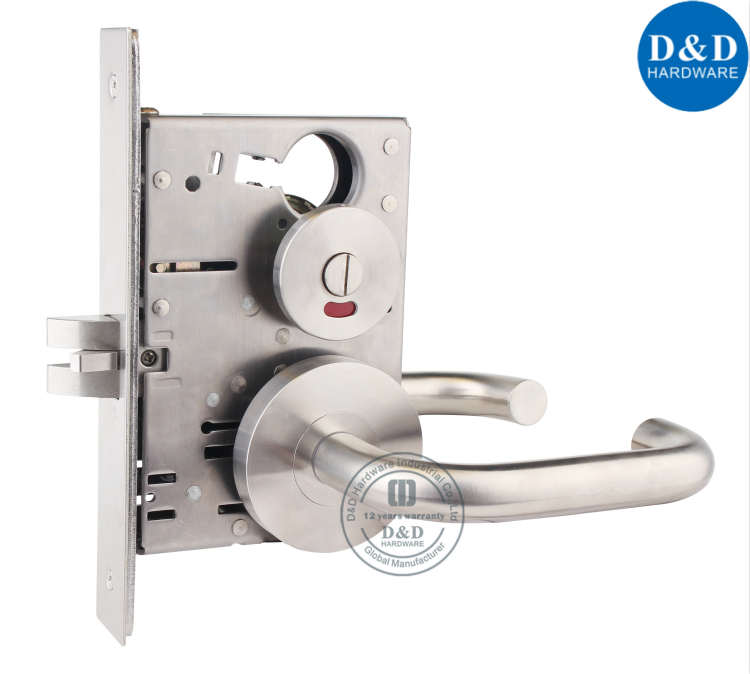 Acier inoxydable 304 Grade 1 Heavy Duty ANSI Privacy Lockset-D & D Hardware