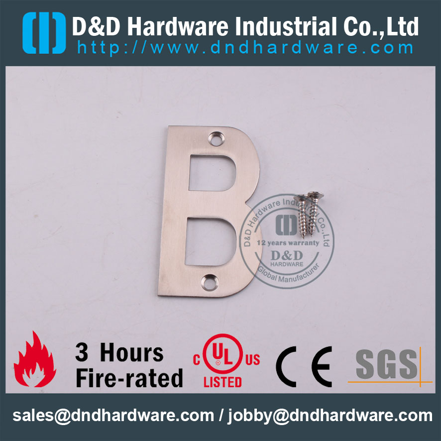 D & D Hardware - Plaque d'enseigne pour lettre SS304 DDMP013