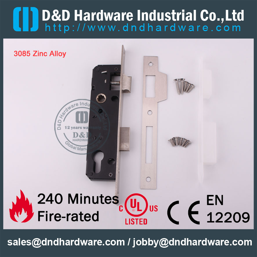 D & D Hardware-décoratif design d'alliage de zinc 3085 Mortiise Lock DDML016