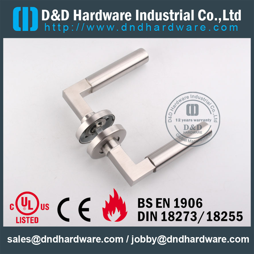 D & D Hardware-Fire Rated Poignée de levier de porte DDTH023
