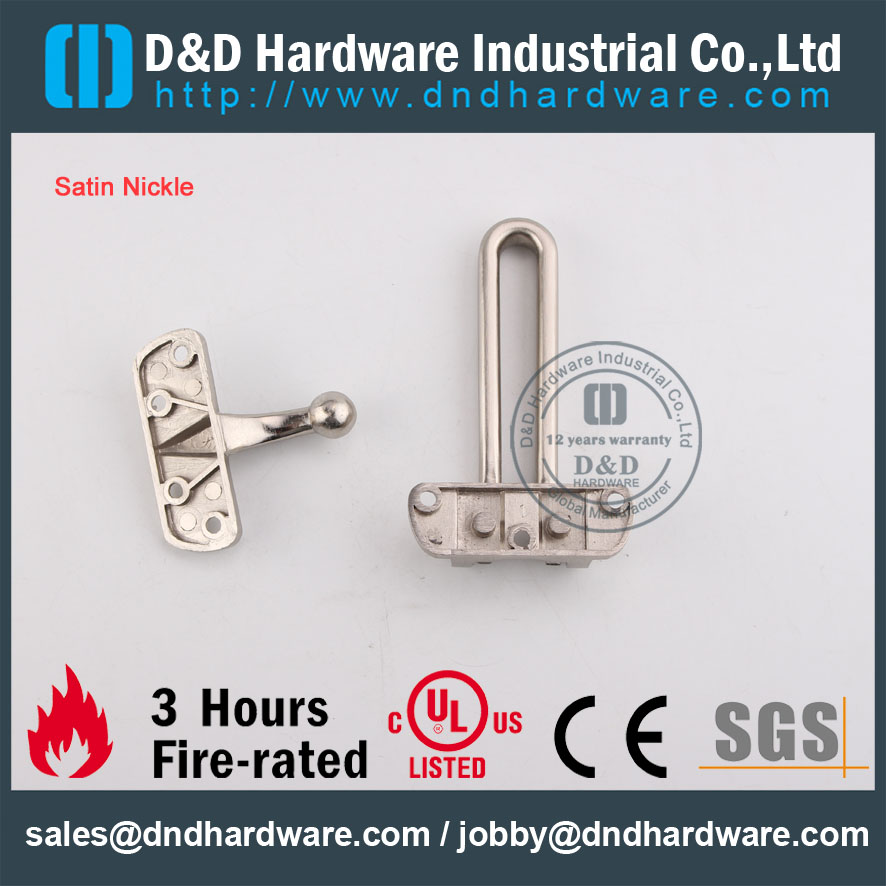 D & D Hardware-Door Ironmongery Garde de porte en alliage de zinc DDDG001