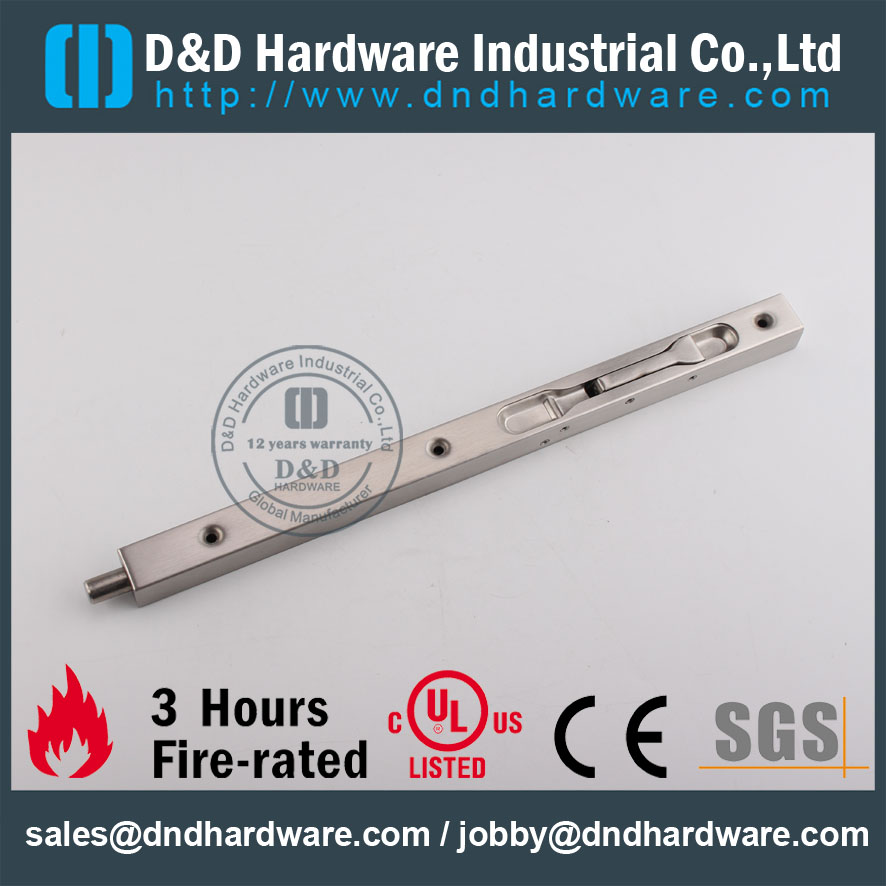 D & D Hardware-Door Ironmongery Boulon de porte en acier inoxydable DDDB008