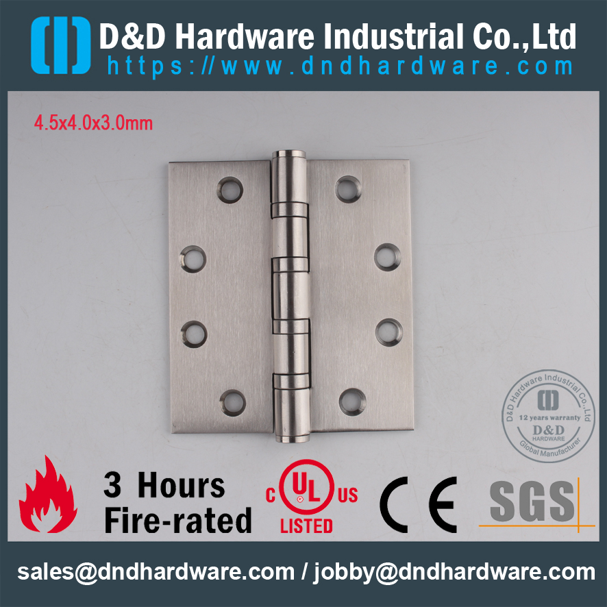 UL 4BB Fire classé la charnière de porte pour la porte-DDSS004-FR-4.5 ' 