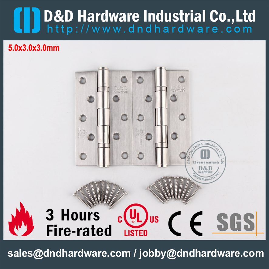 UL Fire Charnière Hardware-D & D
