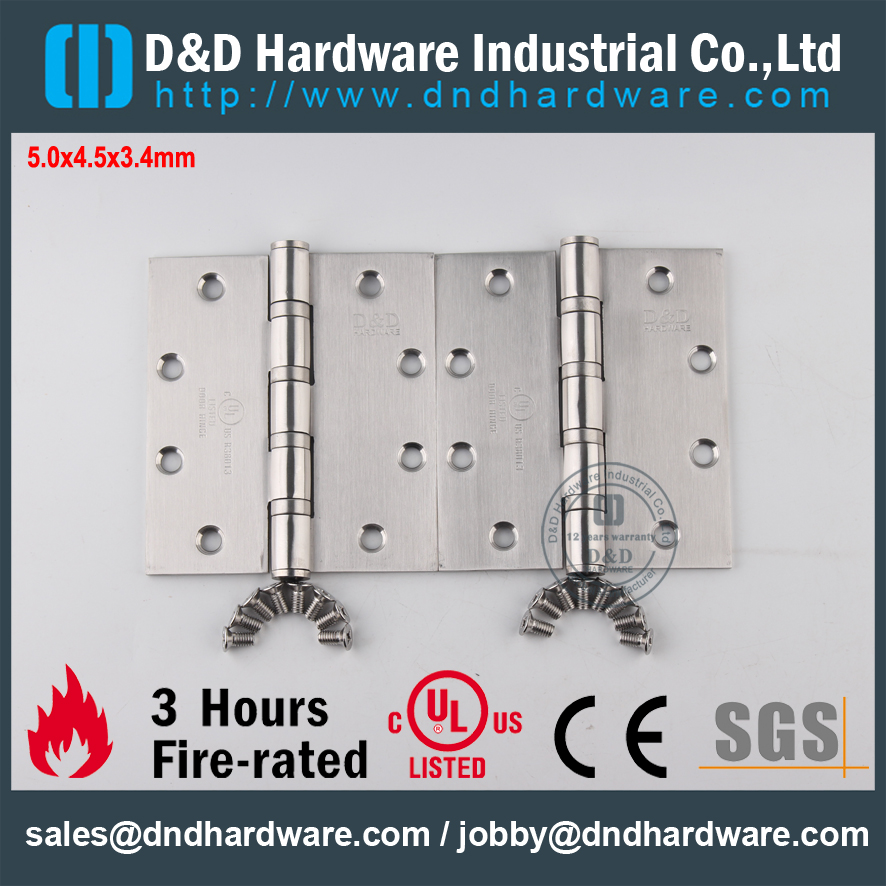 Incendie en acier inoxydable 2BB Charnière Hardware-D & D
