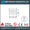 Porte-parole cylindrique en acier inoxydable avec un anneau en caoutchouc pour la porte de feu-DDDS054