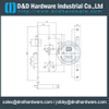 Serrure à mortaise à 3 barres en acier inoxydable-DDML4585-3R