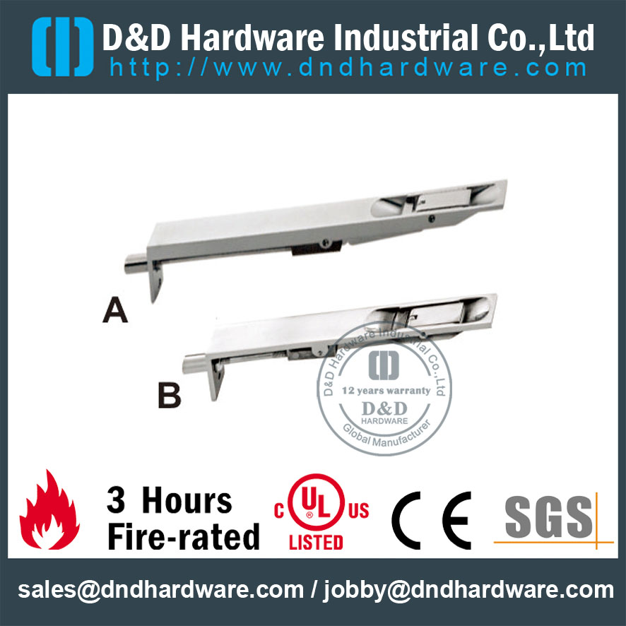 Acier inoxydable-flush-bolt-dddb001