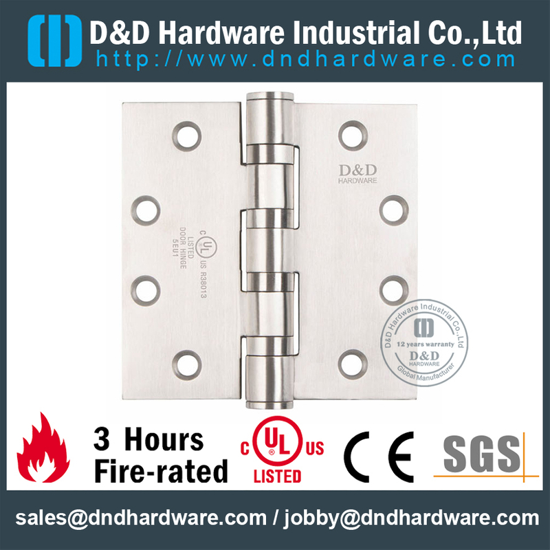 UL 4BB Fire classé la charnière de porte pour la porte-DDSS004-FR-4.5 ' 