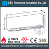 Acier inoxydable 304 Patch inférieur Patch pour entrée Porte de verre sans cadre –DDPT001