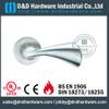 Grade 304 Poignée de levier de coulée sur la rose pour les portes commerciales-DDSH082