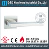 Antirust Top vendant une poignée de porte solide carrée plate pour la porte externe - DDSH174