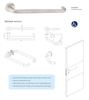 Antirust en acier inoxydable Handle Désactiver la poignée pour la porte publique de la salle de bain -DDTH037