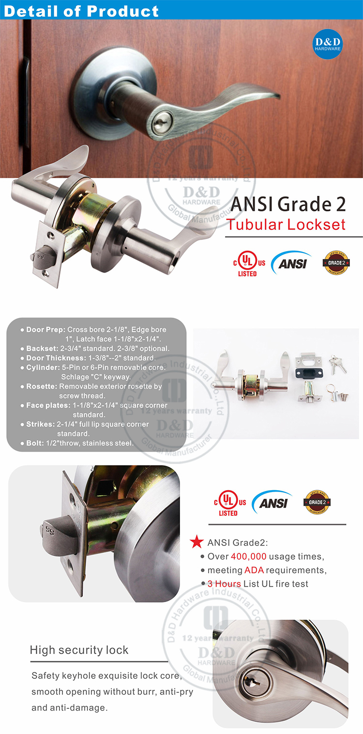 Ansl Tubular LockSeReCet-DDLK010-D & D Hardware