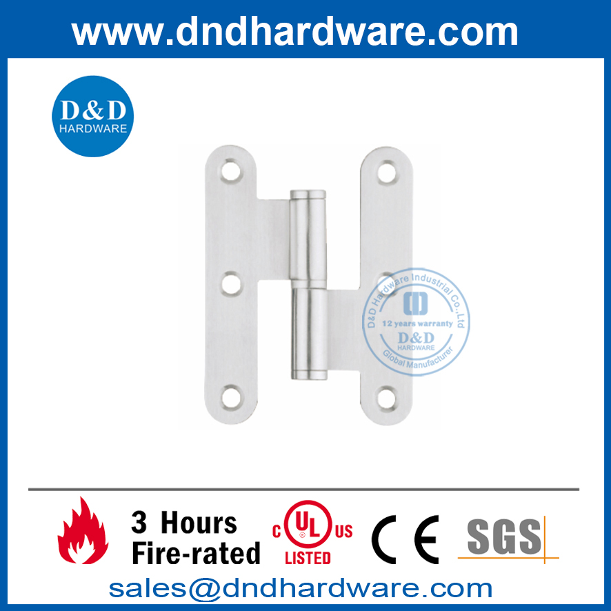 Charnière d'angle en H en acier inoxydable pour porte en métal-DDSS019-B