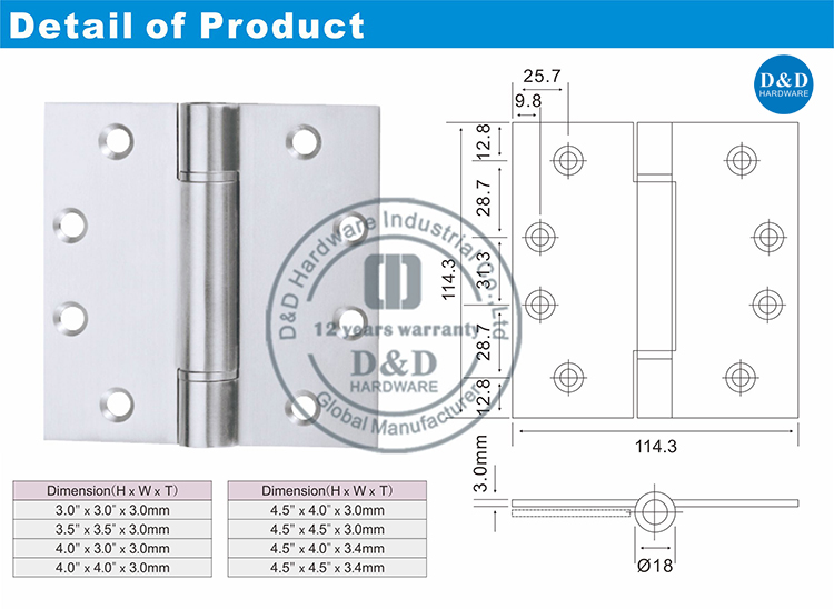 Charnière à ressort-D & D Hardware