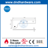 Charnière pivotante à chevauchement en acier inoxydable à 90 degrés-DDSS051