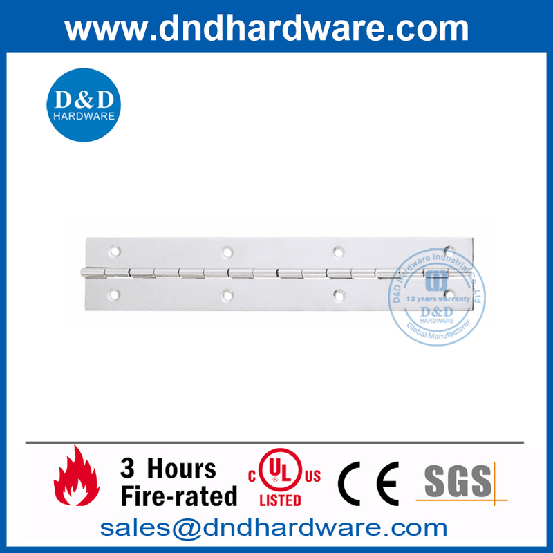 Charnière longue continue en acier inoxydable robuste pour piano-DDSS050