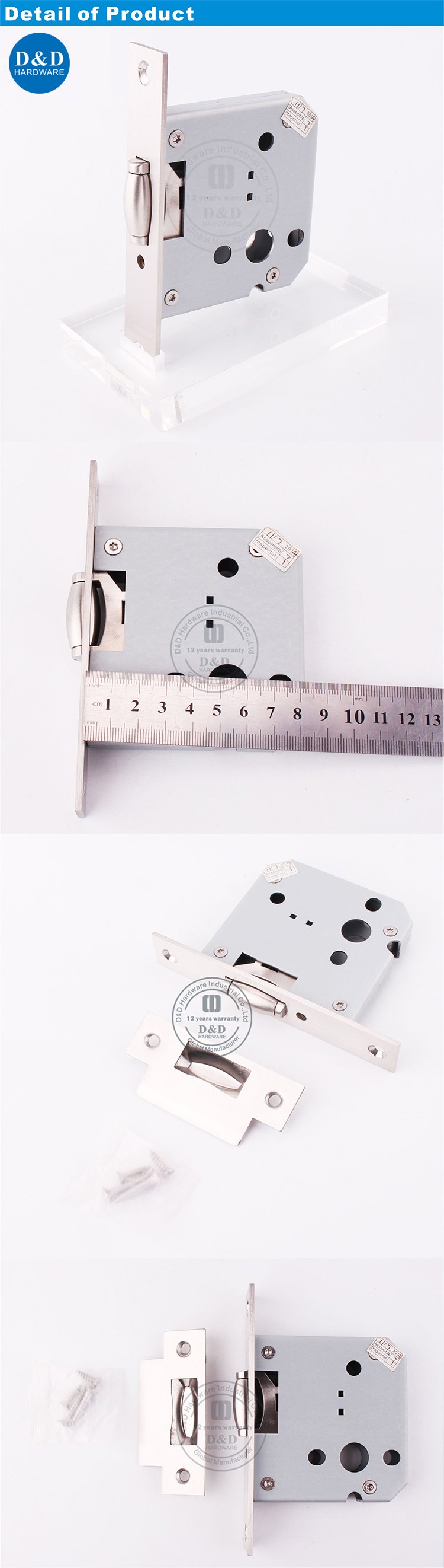 Corps de verrouillage pour porte d'aluminium-D & D Hardworke
