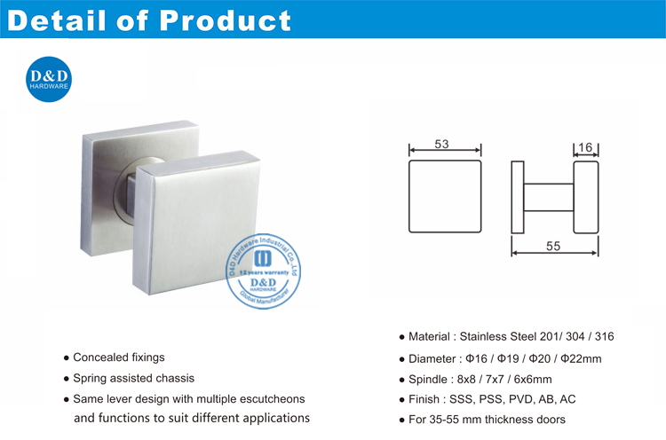 Bouton de porte cool-ddth030